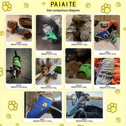 8pcs Lightweight Stylish Dog Shirts - Perfect For Pet Outdoor Playing