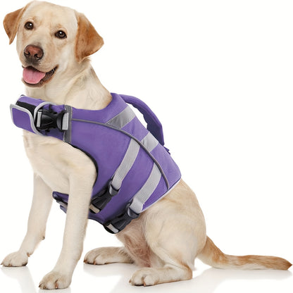 Ultimate Water Safety Companion - Reflective, Adjustable, and Durable Pet Life Jacket with Handle and D-Ring, Easy-On\u002FEasy-Off Closure, and Hand Washable Design for Small, Medium, and Large Breeds - Prioritize Your Pet's Safety and Comfort