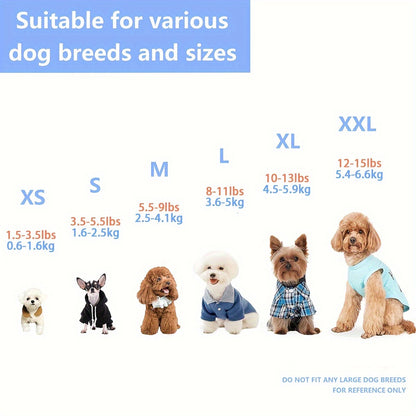 8pcs Lightweight Stylish Dog Shirts - Perfect For Pet Outdoor Playing