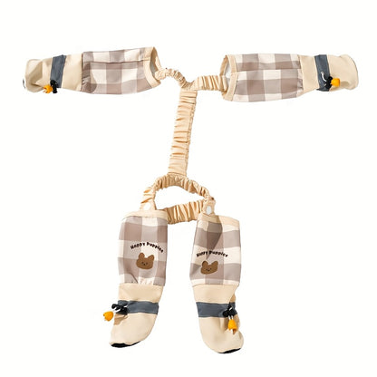 Spring\u002FSummer Dog Outing Foot Pants Bagel Maldor Bear Four-Foot Pants No-Dirt-Free Pet Dog Clothes