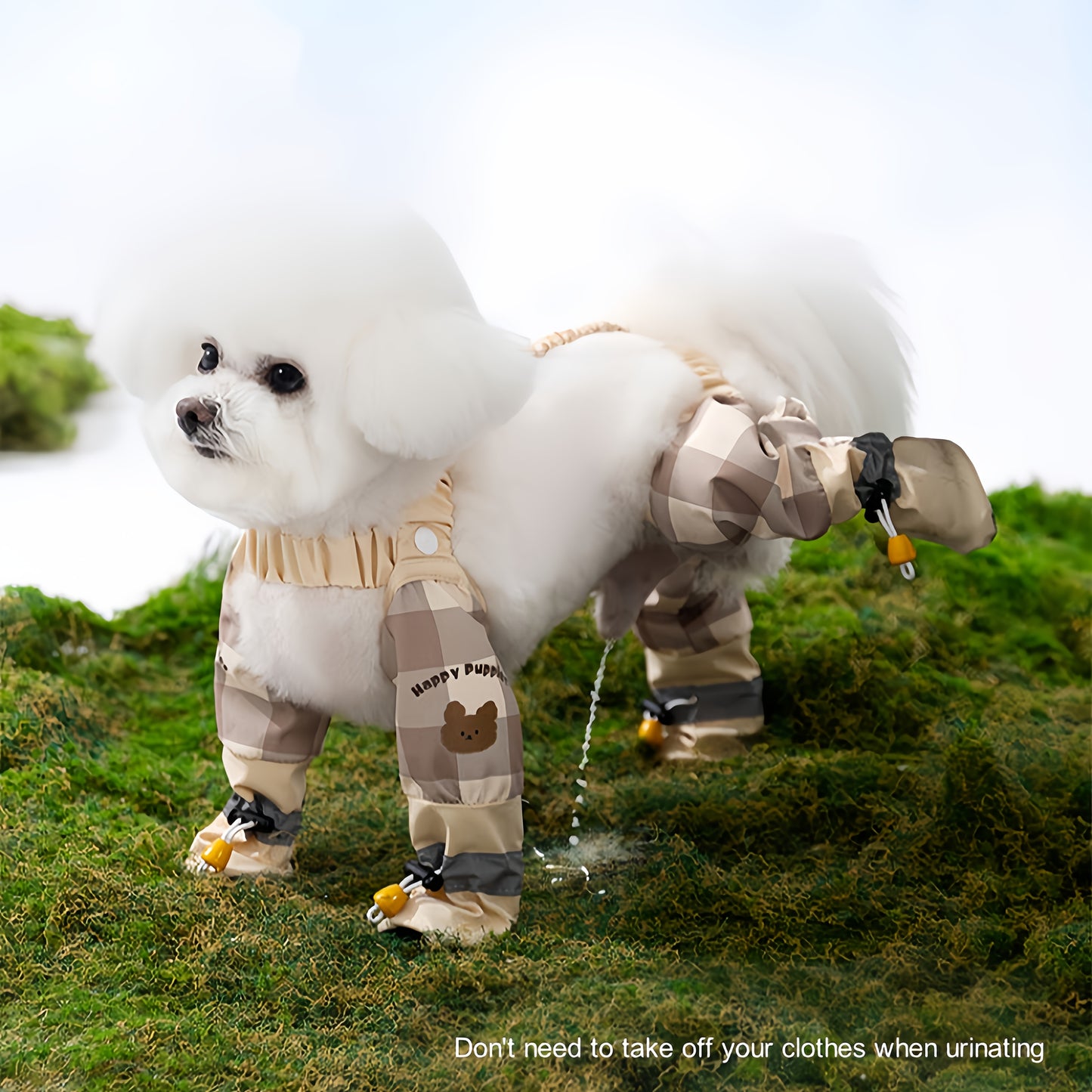 Spring\u002FSummer Dog Outing Foot Pants Bagel Maldor Bear Four-Foot Pants No-Dirt-Free Pet Dog Clothes